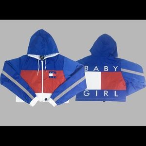Baby Girl Crop Windbreaker